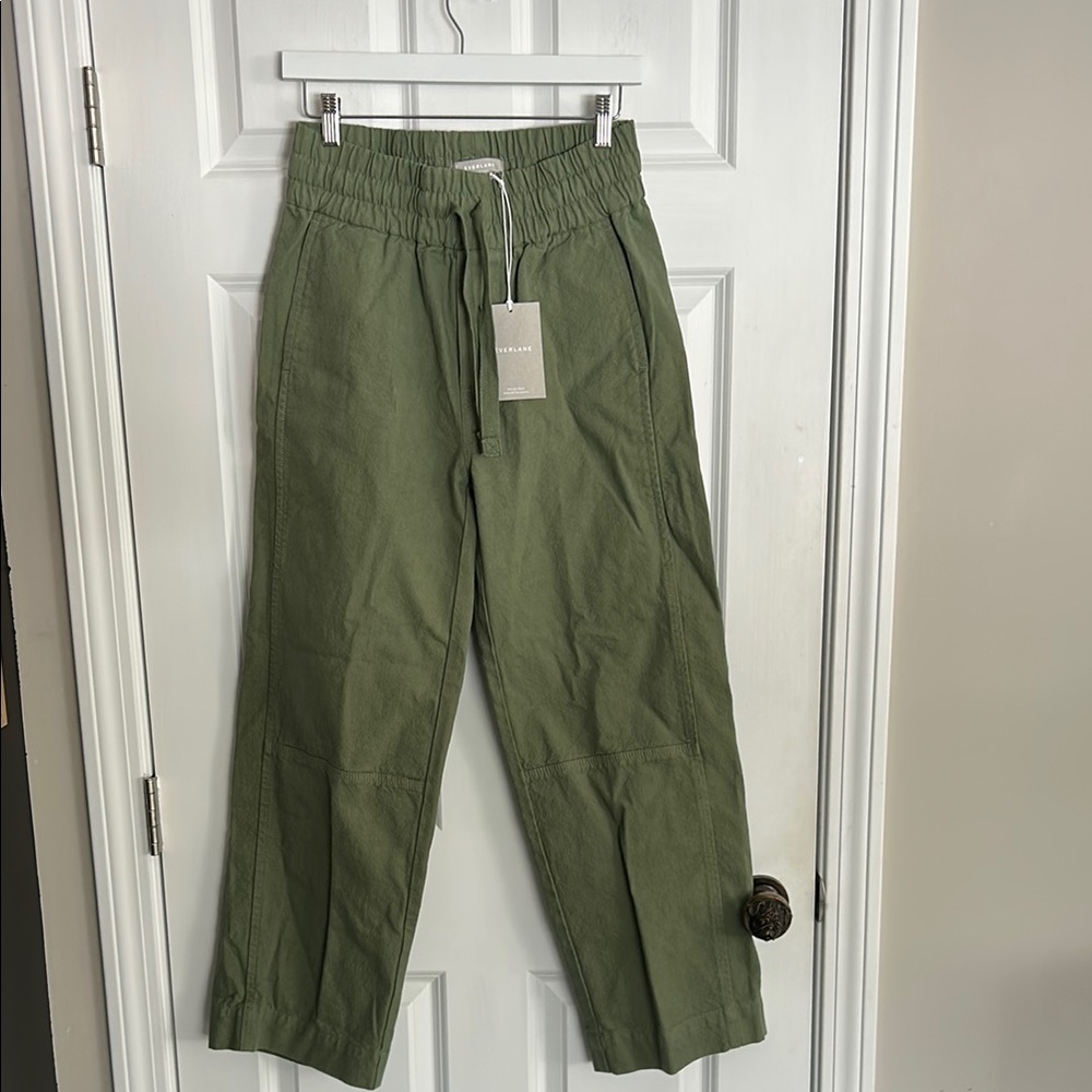 NWT EVERLANE ladies small canvas organic cotton pant